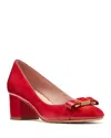 Kate Spade New York Bowdie Ballet Pump In Cherry Rouge