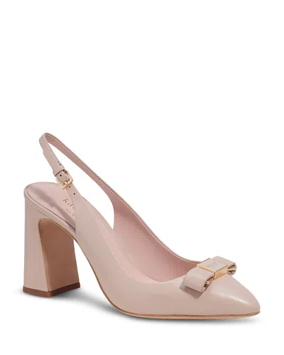 KATE SPADE KATE SPADE NEW YORK WOMEN'S BOWDIE SLIP ON SLINGBACK HIGH HEEL PUMPS
