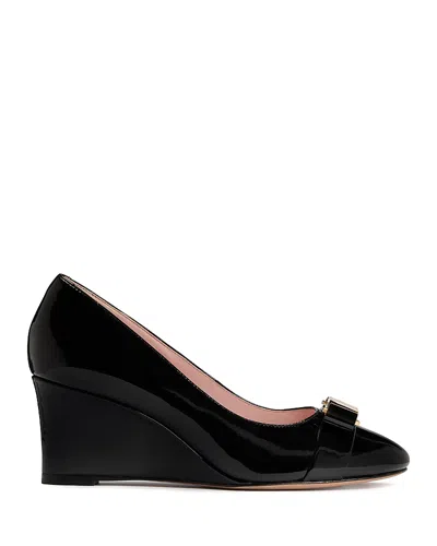 Kate Spade Women's Bowdie Wedge Pumps In Black