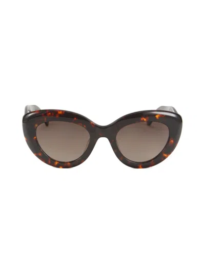 Kate Spade New York Women's Capri 50mm Cat-eye Sunglasses In Brown