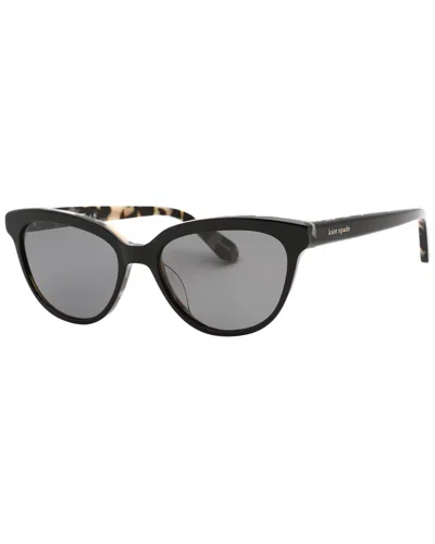 Kate Spade New York Women's Cayenne/s 54mm Polarized Sunglasses In Black