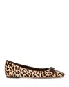 Kate Spade New York Deco Bow Downtown Flat In Animal Print