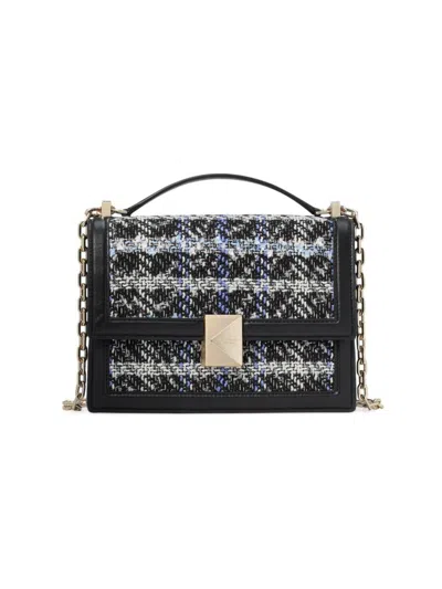 Kate Spade New York Women's Deco Plaid Tweed Chain Shoulder Bag In Multi