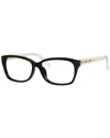 Kate Spade New York Women's Demi/f 54mm Optical Frames In Black