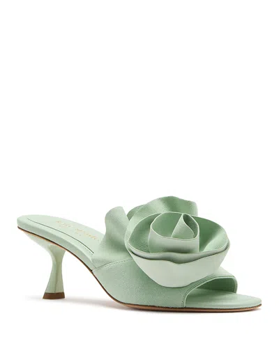KATE SPADE KATE SPADE NEW YORK WOMEN'S FLOURISH SLIP ON EMBELLISHED HIGH HEEL SANDALS