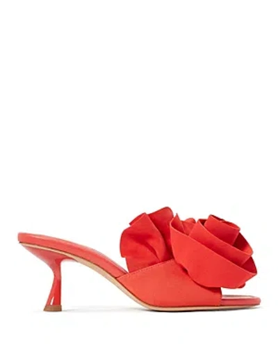 Kate Spade Flourish Flower Accent Sandal In Ponderosa Red