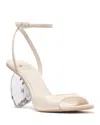 Kate Spade Crystal Heart Heel Sandals In Cream.