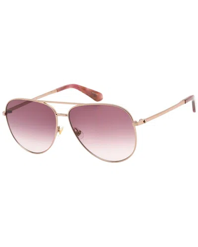 Kate Spade New York Women's Isla 61mm Sunglasses In Gold
