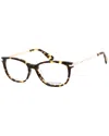 Kate Spade New York Women's Jailene 52mm Optical Frames In Brown