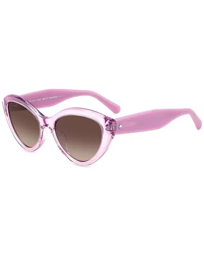 Kate Spade New York Women's Juni/g/s 55mm Sunglasses In Pink