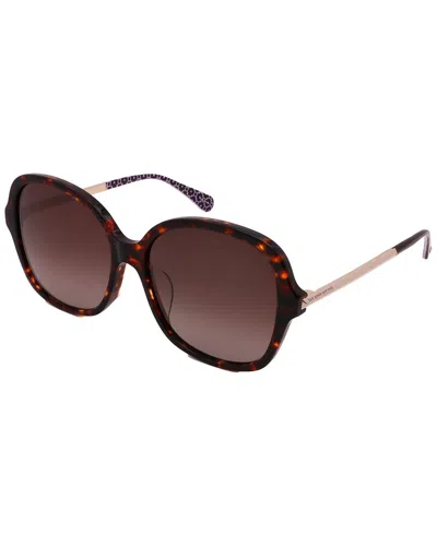 Kate Spade New York Women's Kaiya/f/s 57mm Sunglasses In Brown