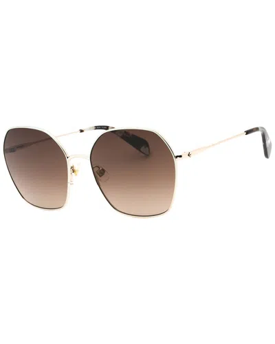 Kate Spade New York Women's Kenna/g/s 57mm Sunglasses In Brown