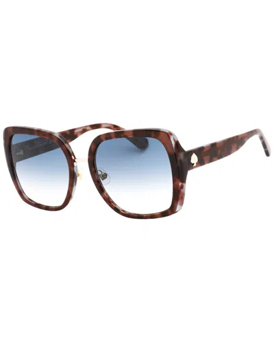 Kate Spade New York Women's Kimber/g/s 56mm Sunglasses In Blue