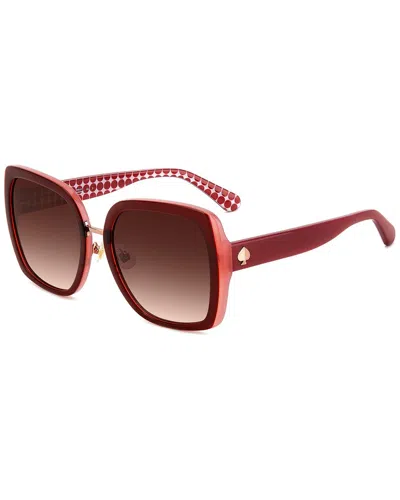 Kate Spade New York Women's Kimber/g/s 56mm Sunglasses In Brown