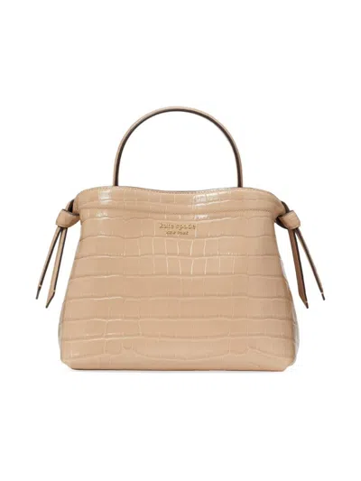 Kate Spade New York Women's Knott Croc-embossed Leather Top-handle Bag