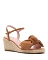 Kate Spade New York Leandra Ankle Strap Wedge Sandal In Bungalow