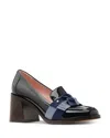 Kate Spade New York Women's Leandra Slip On Loafer High Heel Pumps In Captain Navy/blue