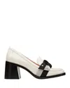 Kate Spade Leandra Block Heel Loafer In Cream/ Black Multi