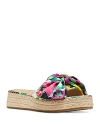 Kate Spade Lucie Espadrille Platform Slide Sandal In Orchid Bloom