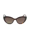 Kate Spade New York Women's Mariah 53mm Tortoiseshell Cat-eye Sunglasses In Brown