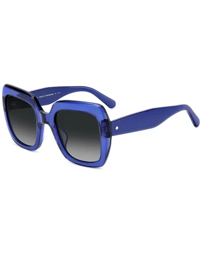 Kate Spade New York Naomis 52mm Gradient Square Sunglasses In Blue