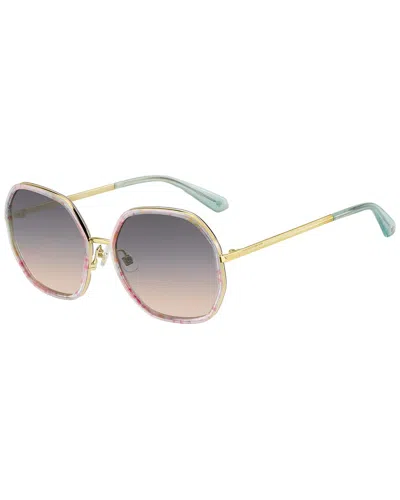 Kate Spade New York Women's Nicola 58mm Sunglasses In Black