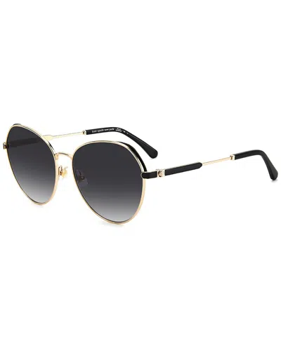 Kate Spade New York Women's Octavia/g/s 59mm Sunglasses In Black
