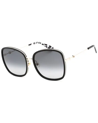 Kate Spade New York Women's Paola/g/s 59mm Sunglasses In Black