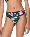 Kate Spade New York Women's Printed High-cut Bottoms In Black Multi