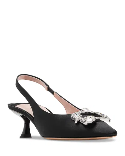 Kate Spade Women's Renata Slingback Dress Heels In Black