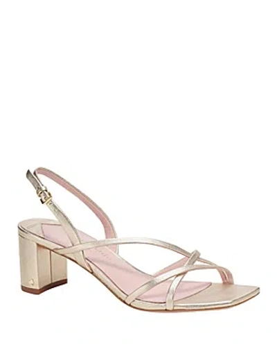 Kate Spade Women's Renee Strappy Slingback Dress Sandals In Pale Gold