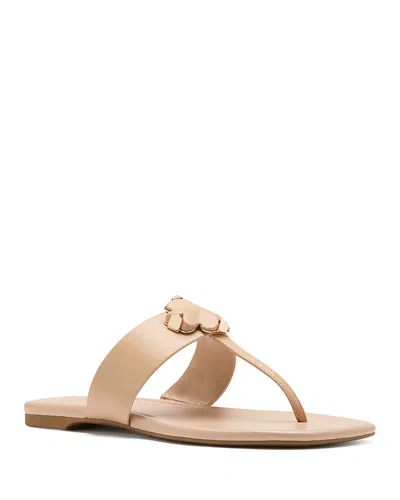Kate Spade Flower Thong Sandals In Neutral