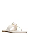 Kate Spade Flower Thong Sandals In Cream