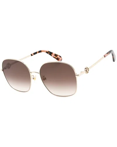 Kate Spade New York Women's Talya 59mm Sunglasses In Gold