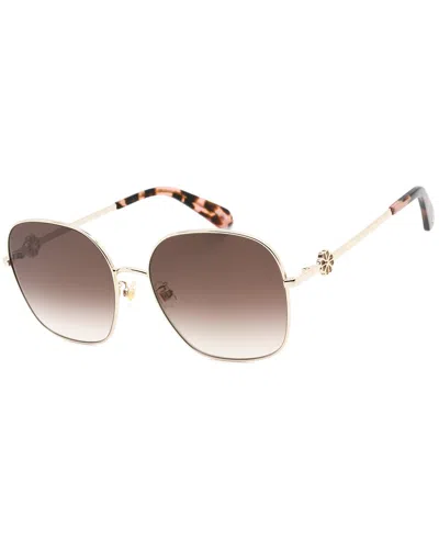 Kate Spade New York Women's Talya/f/s 59mm Sunglasses In Gold
