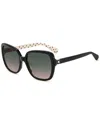 Kate Spade New York Women's Wilhemina/s 55mm Sunglasses In Black