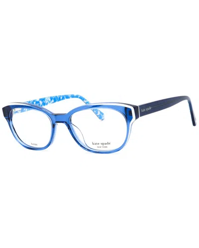 Kate Spade New York Women's Zelda 50mm Optical Frames In Blue