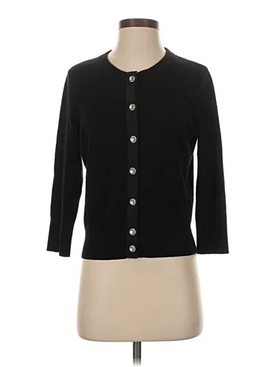 Pre-owned Kate Spade New York Wool Cardigan Sweater In Black