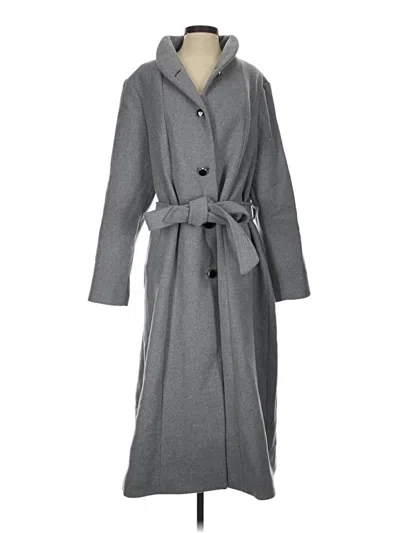Pre-owned Kate Spade New York Wool Coat In Gray