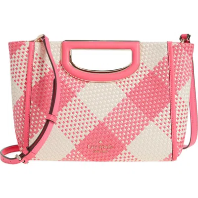 Kate Spade New York Woven Convertible Clutch Bag In Wild Rose