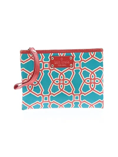 Pre-owned Kate Spade New York Wristlet In Teal