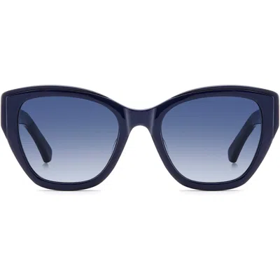 Kate Spade New York Yolanda 51mm Gradient Cat Eye Sunglasses In Blue