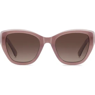 Kate Spade New York Yolanda 51mm Gradient Cat Eye Sunglasses In Brown/brown Sf