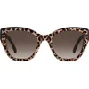 Kate Spade New York Yolanda 51mm Polarized Gradient Cat Eye Sunglasses