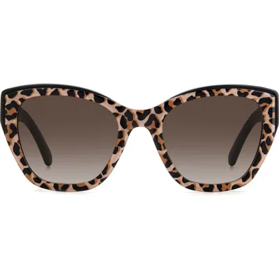 Kate Spade New York Yolanda 51mm Polarized Gradient Cat Eye Sunglasses