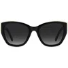 Kate Spade New York Yolanda 51mm Polarized Gradient Cat Eye Sunglasses In Black