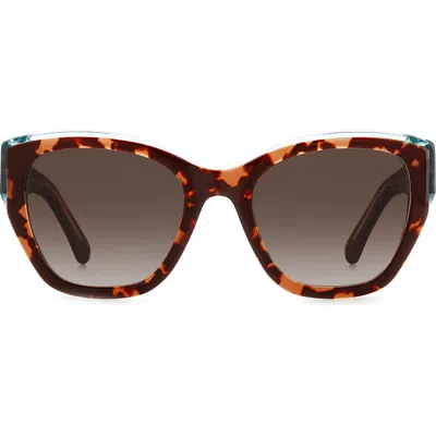KATE SPADE KATE SPADE NEW YORK YOLANDA 51MM RECTANGULAR SUNGLASSES
