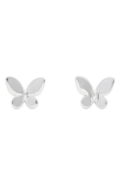 Kate Spade New York You're A Gem Butterfly Stud Earrings In Silver