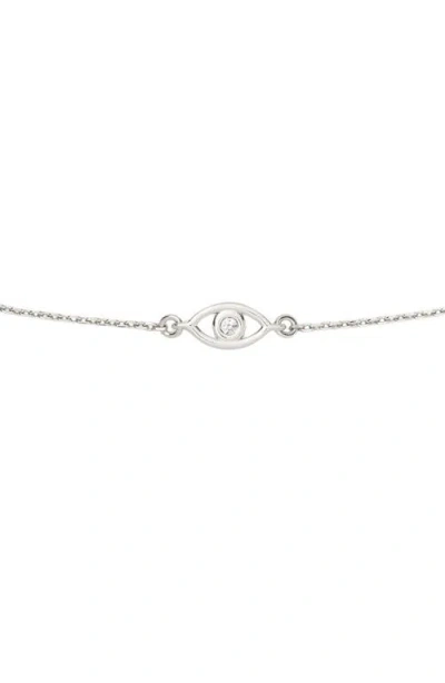 Kate Spade New York You're A Gem Evil Eye Bracelet In Silver