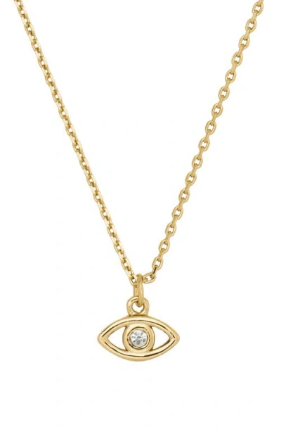 Kate Spade New York You're A Gem Evil Eye Pendant Necklace In Gold